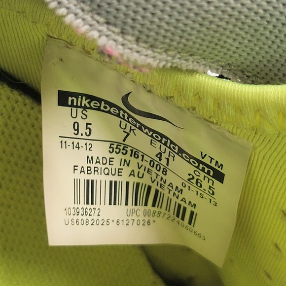 Nike Air Max Fusion Women's Size 9.5M Athletic Training Sneaker Shoes 555161-008 - Picture 12 of 16